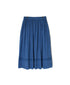 NSL26093 80s COTTON VOILE LACE GATHERED SKIRT