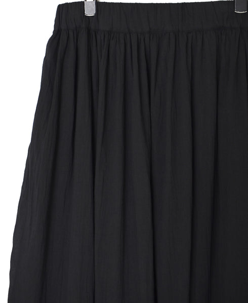 NSL26093 80s COTTON VOILE LACE GATHERED SKIRT
