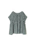 NSL26102 FANCY GINGHAM CHECK GATHERED PATCH WORK SMOCK