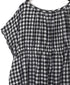 NSL26102 FANCY GINGHAM CHECK GATHERED PATCH WORK SMOCK