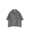 INSL26311 60s LINEN GINGHAM CHECK OPEN COLLAR SHIRTS