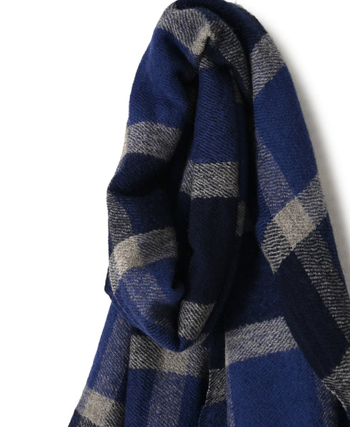 NSL26502 WOOL CHECK STOLE