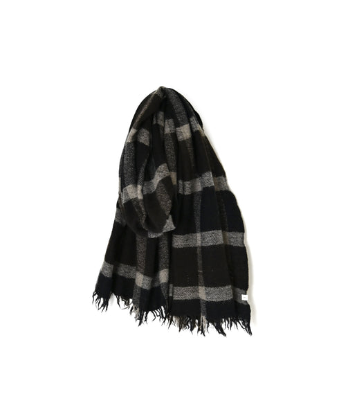 NSL26502 WOOL CHECK STOLE