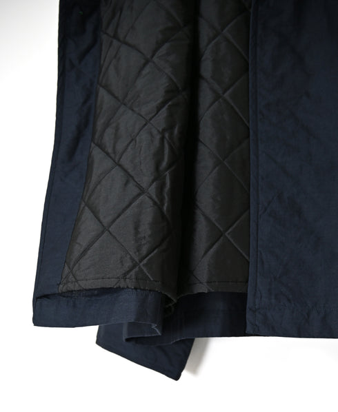 NSL26521 40s COTTON POPLIN PLAIN QUILTED LINING HOODED JACKET