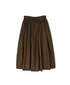 NSL26525 40s COTTON POPLIN PLAIN GATHERED SKIRT