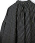 NSL26532 40s COTTON POPLIN DOT PRINT BANDED COLLAR SHIRT WITH GATHER