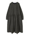 NSL26534 40s COTTON POPLIN DOT PRINT CREW NECK PULLOVER DRESS