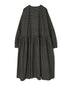 NSL26534 40s COTTON POPLIN DOT PRINT CREW NECK PULLOVER DRESS