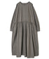 NSL26534 40s COTTON POPLIN DOT PRINT CREW NECK PULLOVER DRESS