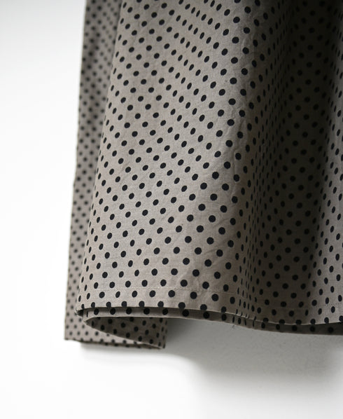 NSL26534 40s COTTON POPLIN DOT PRINT CREW NECK PULLOVER DRESS