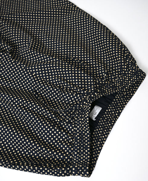 NSL26536 40s COTTON POPLIN DOT PRINT WIDE EASY PANTS