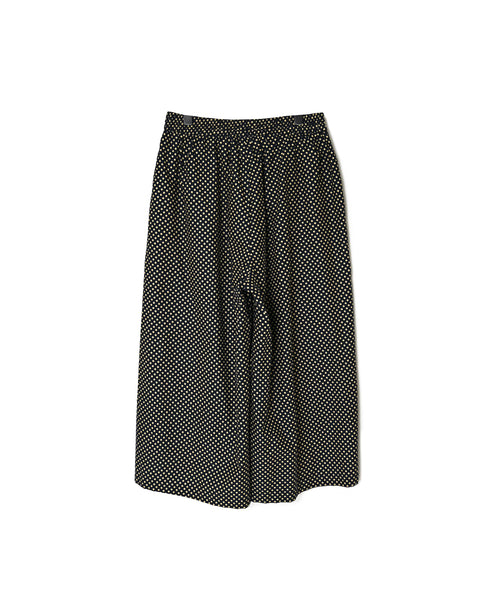 NSL26536 40s COTTON POPLIN DOT PRINT WIDE EASY PANTS