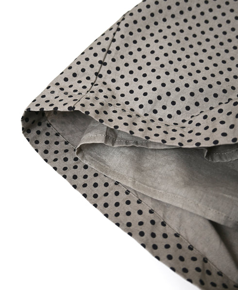 NSL26536 40s COTTON POPLIN DOT PRINT WIDE EASY PANTS