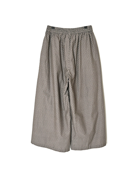 NSL26536 40s COTTON POPLIN DOT PRINT WIDE EASY PANTS