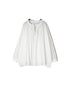 NSL26552 60s COTTON CAMBRIC PLAIN WITH LACE LACE & STRING COLLAR GATHERED SHIRT