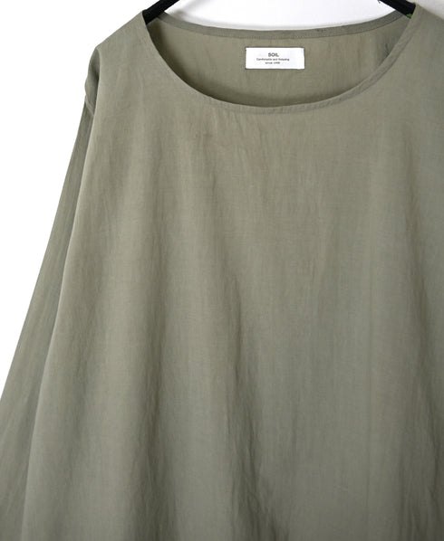NSL26553 60s COTTON CAMBRIC PLAIN WITH LACE HEM & CUFF LACE SMOCK