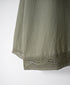 NSL26553 60s COTTON CAMBRIC PLAIN WITH LACE HEM & CUFF LACE SMOCK