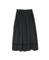 NSL26555 60s COTTON CAMBRIC PLAIN WITH LACE GATHERED SKIRT WITH PLEAT LACE