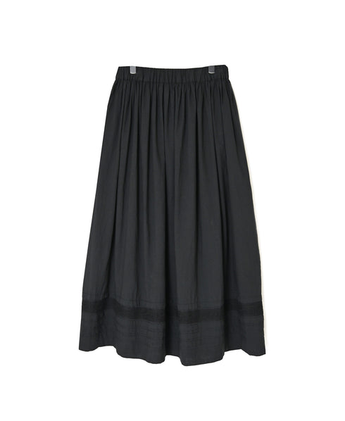 NSL26555 60s COTTON CAMBRIC PLAIN WITH LACE GATHERED SKIRT WITH PLEAT LACE