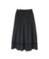 NSL26555 60s COTTON CAMBRIC PLAIN WITH LACE GATHERED SKIRT WITH PLEAT LACE