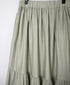 NSL26564 COTTON SATIN PLAIN TIERED GATHER SKIRT