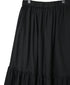 NSL26564 COTTON SATIN PLAIN TIERED GATHER SKIRT