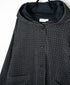 NSL26582 MINI CORDUROY CROSSHATCH PRINT HOODED BLOUSON
