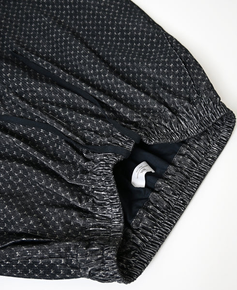 NSL26584 MINI CORDUROY CROSSHATCH PRINT EASY PANTS