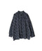 NSL26591 60s COTTON CAMBRIC FLOWER PRINT FRILL COLLAR SHIRT