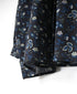 NSL26591 60s COTTON CAMBRIC FLOWER PRINT FRILL COLLAR SHIRT
