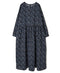 NSL26593 60s COTTON CAMBRIC FLOWER PRINT CREW NECK PULLOVER DRESS