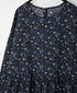 NSL26593 60s COTTON CAMBRIC FLOWER PRINT CREW NECK PULLOVER DRESS