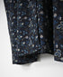 NSL26594 60s COTTON CAMBRIC FLOWER PRINT BNADED COLLAR GATHER SHIRT DRESS