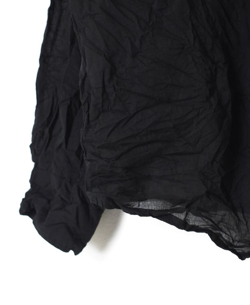 NVL1861CVW 80s ORGANIC VOILE PLAIN (WRINKLE) REGULAR COLLAR L/SL OVERSIZED SHIRT