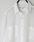 NVL1861CV 80s ORGANIC VOILE PLAIN REGULAR COLLAR L/SL OVERSIZED SHIRT