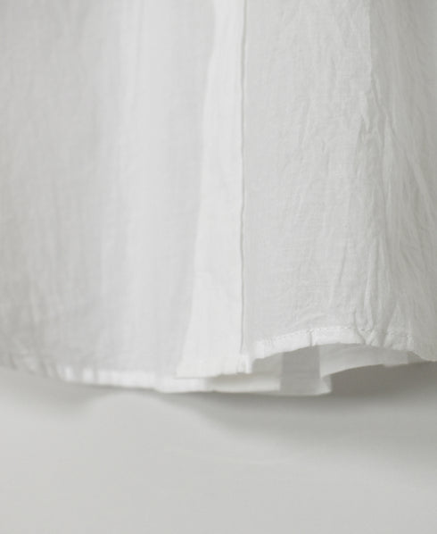 NVL1861CV 80s ORGANIC VOILE PLAIN REGULAR COLLAR L/SL OVERSIZED SHIRT