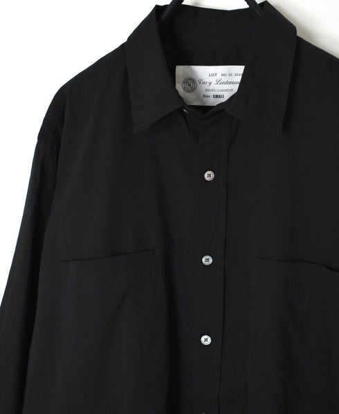 NVL1861CV 80s ORGANIC VOILE PLAIN REGULAR COLLAR L/SL OVERSIZED SHIRT