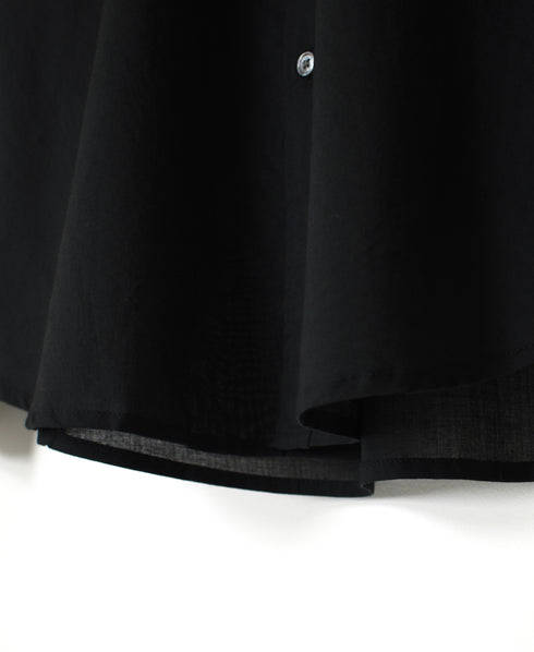NVL1861CV 80s ORGANIC VOILE PLAIN REGULAR COLLAR L/SL OVERSIZED SHIRT