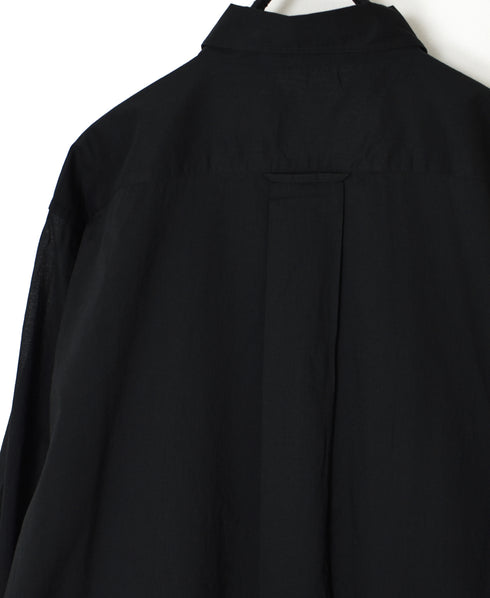 NVL1861CV 80s ORGANIC VOILE PLAIN REGULAR COLLAR L/SL OVERSIZED SHIRT