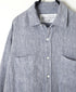 NVL1861LW 60s LINEN CHAMBRAY REGULAR COLLAR L/SL OVERSIZED SHIRT