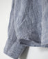 NVL1861LW 60s LINEN CHAMBRAY REGULAR COLLAR L/SL OVERSIZED SHIRT
