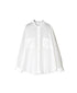 NVL1951CV 80s ORGANIC VOILE PLAIN BANDED COLLAR L/SL OVERSIZED SHIRT