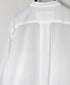 NVL1951CV 80s ORGANIC VOILE PLAIN BANDED COLLAR L/SL OVERSIZED SHIRT