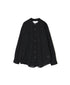 NVL1951CV 80s ORGANIC VOILE PLAIN BANDED COLLAR L/SL OVERSIZED SHIRT