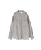 NVL1951LW 60s LINEN CHAMBRAY BANDED COLLAR L/SL OVERSIZED SHIRT