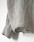 NVL1951LW 60s LINEN CHAMBRAY BANDED COLLAR L/SL OVERSIZED SHIRT