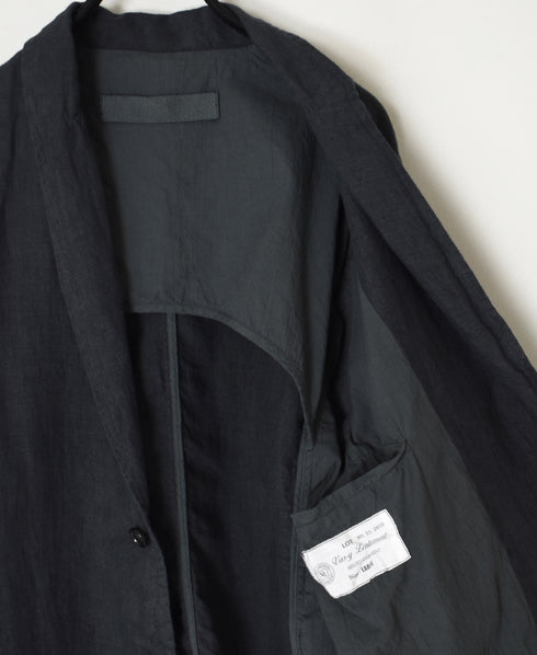 NVL2301LD 50s LINEN PLAIN (OVERDYE) SIDE VENTS TAILORED JACKET