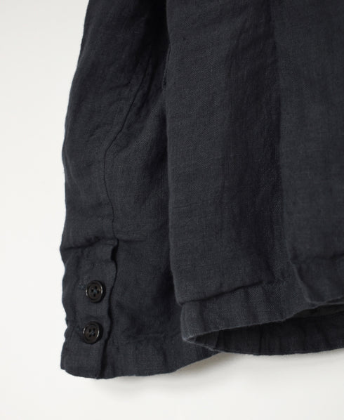 NVL2301LD 50s LINEN PLAIN (OVERDYE) SIDE VENTS TAILORED JACKET