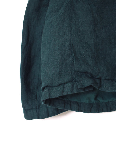 NVL2302LD 50s LINEN PLAIN (OVERDYE) SIDE VENTS NO COLLAR JACKET