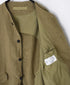 NVL2302LD 50s LINEN PLAIN (OVERDYE) SIDE VENTS NO COLLAR JACKET